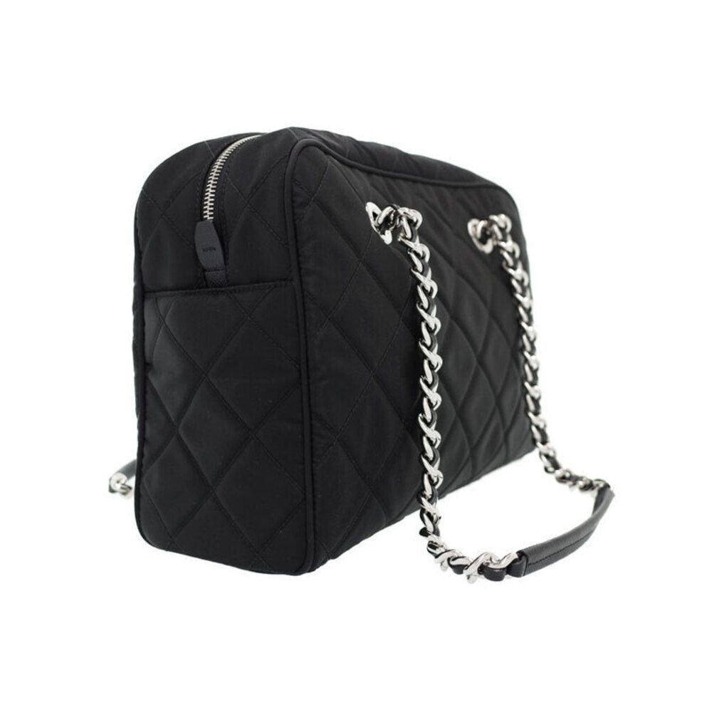 Prada Tessuto Quilted Chain Nylon Impuntu black Bag Shoulder